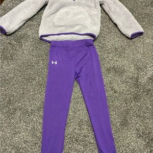 Under Armour Purple Leggings Athletic Fit